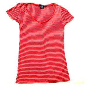 Vintage Ralph Lauren Sport red striped tee